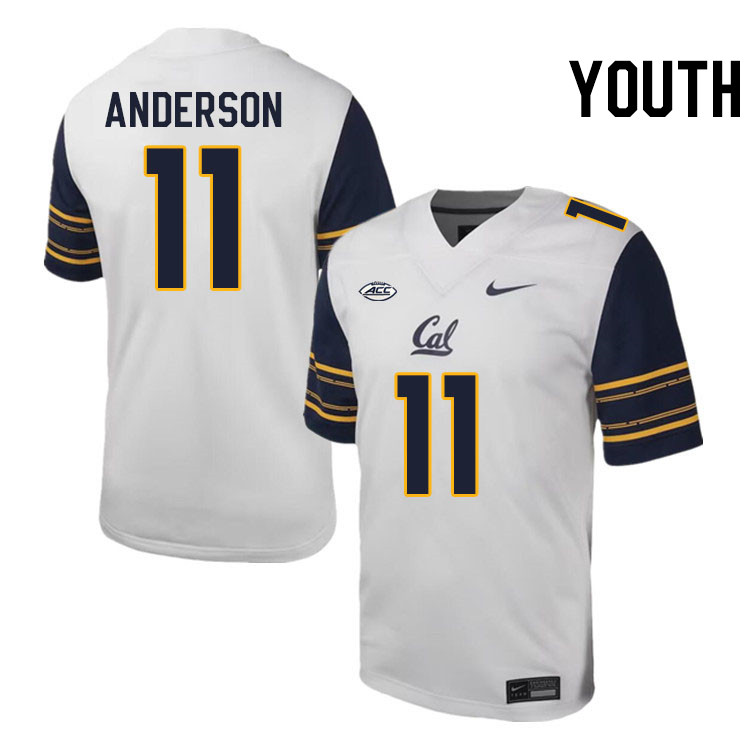 Youth #11 Mavin Anderson California Golden Bears ACC Conference College Football Jerseys Stitched Sa